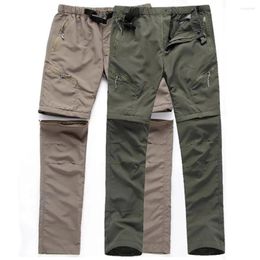 Men's Pants Casual Sports Summer Quick Dry Outdoor Hiking Fishing Runing Capming Long Trouser Can Remove To Shorts Beach Trip