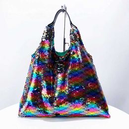 Shoulder Bags Color Sequins obos Bag For Women Luxury Designer andbag Purse 2024 New In Fasion Personality Large Capacity Underarm SoulderH24131