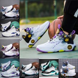 Comfortable men and fashionable sports shoes breathable and non slip basketball shoes