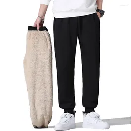 Men's Pants Warm Thick Thermal Trousers Winter Casual Athletic Fleece Lined Thicken Jogging Loose Running Sweatpants