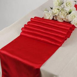 Table Runner Ornaments Luxury Satin Runners For Wedding Party Decoration Home Textiles