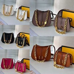 Sell Saddle Designer Bag Women Gold Chain Shoulder Bags Letter High Quality Crossbody Bags Clutch Soft Underarm Messengers Bag Purse 230815