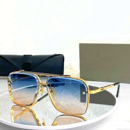 Sunglasses DITA Mach Six Men Women Sunglasses Designer Metal Vintage Polygon Diamond Cut Classic Craft Collection Sunglasses Original Box 7EVH