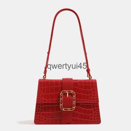 Shoulder Bags Square Messenger For Women Luxury Designer andbags And Purses 2024 New In Vintage PU Magnetic Buckle Soulder CrossbodyH24131