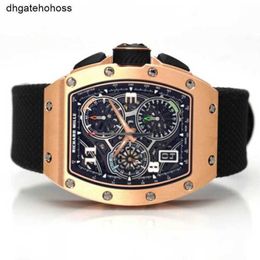 Richardmills Watch Swiss Mechanical Watches Richar Mille Lifestyle in House Clock Rm7201 Mon01711 Gold