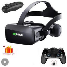 3D Headset Virtual Reality VR Glasses Smart Phone Helmet Smartphone Goggles Devices Lenses Headphone Viar Mobile Realidade Game 240124