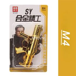 1:6 Mini Toy Gun Model Elaborate 95 MP7 Colt M4 M10 Desert Eagle Revolver Alloy Metal Fake Gun Collection Birthday Gifts for Boys Adult