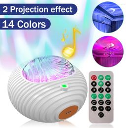 Night Lights UFO LED Star Galaxy Projector Light Aurora With Remote Control RGB Lamp For Bedroom Decoration Kids Present