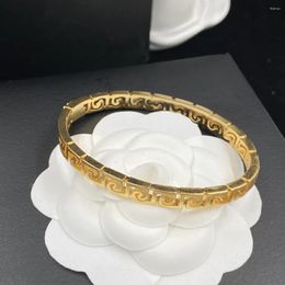 Bangle 2024 High Quality Designer Medusa Gold Plated & Earrings Set Buckle Bracelet Fashion Jewelry Men And Women Bracelets