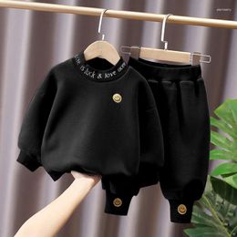 Clothing Sets Fashion Baby Boys Girls Clothes Long Sleeve Sweatershirt Trousers 2pcs Spring Autumn Sport Kids 1-6Years Outfits Bebes