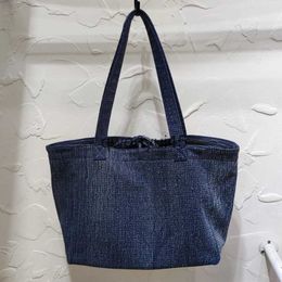 Shoulder Bags Wased Denim Sopping Tote For Women Luxury Designer andbags And Purse 2023 New In Fasion Large Capacity String SoulderH24131