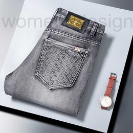 Men's Jeans Designer luxury European Spring Premium Fashion Light Luxury Casual Pants DTQG
