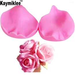 Baking Moulds Kaymiklee M239 Rose Petal Flower Veiner Silicone Mold Cake Decoration Fondant Gumpaste 3D Decorating Tools