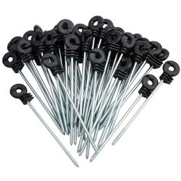 Electric Fence Distance Insulators Plastic Ring Insulators Long Screw For Wooden Post Fencing Trellis & Gates3308