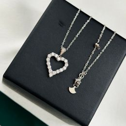 GRAFE necklace for woman designer Peach Heart Cut Diamond Jewellery official reproductions 925 silver diamond fashion luxury European size gift for girlfriend 008