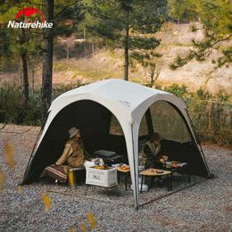 Shade Naturehike Cloud World Awning 4 Persons Tarp Shelter Canopy 10 Camping Large Shade Titanium Vinyl Black UPF50+ Waterproof Tent YQ240131