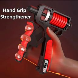 5-165kg Adjustable Heavy Hand Grip Strengthener Finger Expander Arm Wrist Forearm Trainers Fitness Steel Spring Gripper Exercise 240129