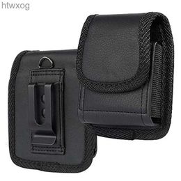 Cell Phone Pouches Leather Phone Pouch For Samsung Z Flip 3 5G Belt Clip Holster Oxford Cloth Phone Case For Galaxy Z Flip3 5G SM-F711B Waist Bag YQ240131