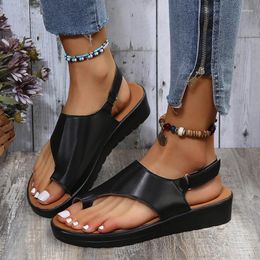 Sandals Ring Toe Women Light Retro Rome Sandalias Mujer Hook Loop Platform Sandal Woman Comfortable Low Heels Beach