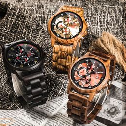 Top Wooden Wristwatch Male Relogio Masculino Watches Men 2019 Wood Watch Sport Clock Digital Mens Watches250d
