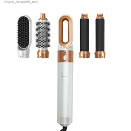 Hair Dryers Professional Hot Air Brush Hair Dryer 5 In 1 Hair Styler Blow Dryer Comb Electric Curling Iron Hair Straightener Styling Tools Q240131