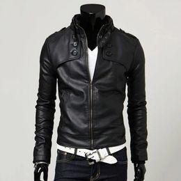 Coat Great Leisure Men Formal Jacket Casual Winter for Motorcycling 240130