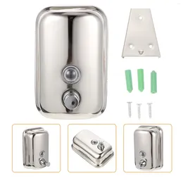 Liquid Soap Dispenser Disinfectant Stainless Steel Child Wall Mount Sink Metal Bottle