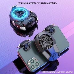 Game Controllers Z02 Mobile Phone Cooling Fan With L1R1 Key Button Trigger Gamepad Controller For PUBG Aim Shooting Cooler IOS Android