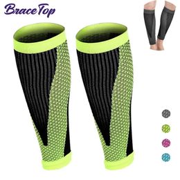 1 Pair Leg Calf Sleeves Football Shin Guard Protector Soccer Anti-crash Leg Calf Sleeve Compression Cycling Running Leg Warmers 240129