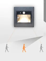 Wall Lamp LED Corridor Night Light Stairs Lighting Sensor Recessed PIR Home