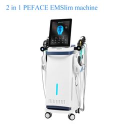 2 in 1 NEW electromagnetic ems PEface body shaping machine muscle stimulator rf face lifting Muscle Building machine RF EMSLIM