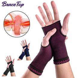 Wrist Support 1 PCS Wrist Compression Sleeves for Carpal Tunnel Pain Relief Treatment Wrist Support Breathable Sweat-Absorbing Wrist Brace YQ240131