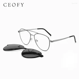 Sunglasses Frames Ceofy Men Fashion Glasses Frame Optical Prescription Sun Clip On Polarised Brand Design Eyeglasses For High Quality