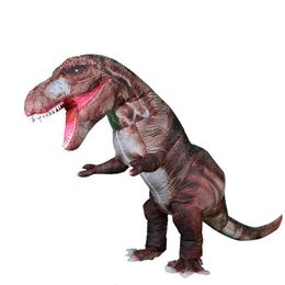2020Newest Triceratops Cosplay T rex Dino Spinosaurus Inflatable Costume for Adult Kid Fancy Dress up Halloween Party Anime Suit Y220b
