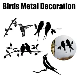 Garden Decorations Est Parrot Metal Steel Sculpture Decoration Love Bird Plant Home Landscape