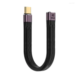 Extension Cable 40Gbps Extend USB C Female To Male 100W Extender Wire Type Sync Data Cord For Mobile Power Bank