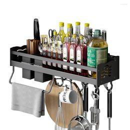 Kitchen Storage Multi-Function Rack Wall Mounted Condiment Knife Hanger Chopsticks Organizer Holder For Accessories