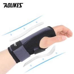 Wrist Support AOLIKES Adjustable Wrist Fitted Stabiliser Splint Carpal Tunnel Hand Compression Support Wrap for Wrist Injuries Pain Relief YQ240131