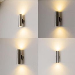 Outdoor Waterproof IP65 Wall Lamp Modern LED Light Indoor Sconce Decorative Lighting Porch Garden Lights GU10 Lamps265g