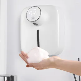 Liquid Soap Dispenser Automatic Foam Smart Infrared Sensor Wall-mounted Hand Washing Machine Bathroom Kitchen Touchless