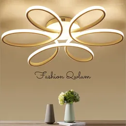 Ceiling Lights Modern Flower LED Nodic Indoor Lighting Surface Mounted Lamp For Bedroom Living Room Corridor