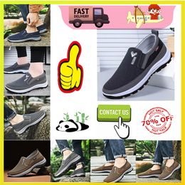 Casual Designer shoes for middle-aged elderly women man Brisk walking Autumn embroidery Comfortable resistant Anti slip soft sole work Sneakers