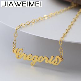 Anklets Gold Women Jelwery Carrie Name Anklet Customise Nameplate Charm Anklets Girls Personalised