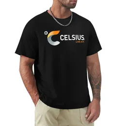 Men's Polos Celsius Life Fit Logo T-shirt Plain Heavyweights Summer Tops Vintage Clothes Mens Workout Shirts