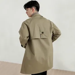 Men's Trench Coats Fashion Coat Men Mid-length Jacket Autumn Winter Thickened Warm Windbreak Korean Version Casual Versatile Handsome