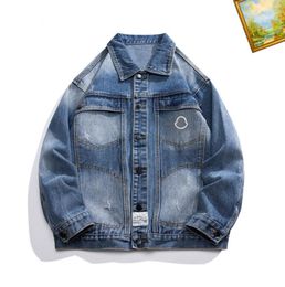 Designer mens jeans jackets outwear coats jean long sleeve hip hop Streetwear denim cowboy Slim windbreaker jacket Men women clothing