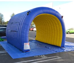 wholesale 4/6m 13/20ft Long structure inflatable tunnel tent with logo printing grey events entrance tunnel for advertising