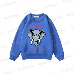 Luxury Designer Little Girls Boys Tops Sweatershirt Classic Long Sleeved Clothes Kids Hoodies Fashion Childrens Outdoor Clothing SDLX Luck