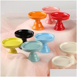 Other Bakeware Bakeware Tools 1Pcs Mini Cake Stand Cupcake Rack Wedding Party For Afternoon Tea Jewelry Display Drop Delivery Home Gar Dh0Oo