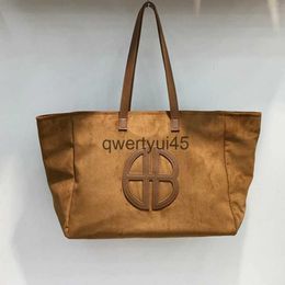 Shoulder Bags Faux Suede Tote For Women Luxury Designer andbags And Purses 2023 New In Fasion Large Capacity Simple Underarm SoulderH24131